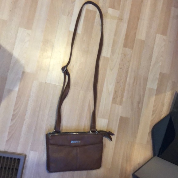 🦫Roots brown two zipper pouch purse - Picture 2 of 8